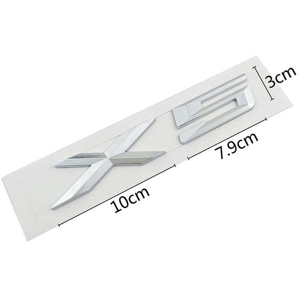 ABS Chrome 3D буквенная эмблема значок наклейка автомобильный Стайлинг для X1 X2 X3 X4 X5 X6 X7 GT