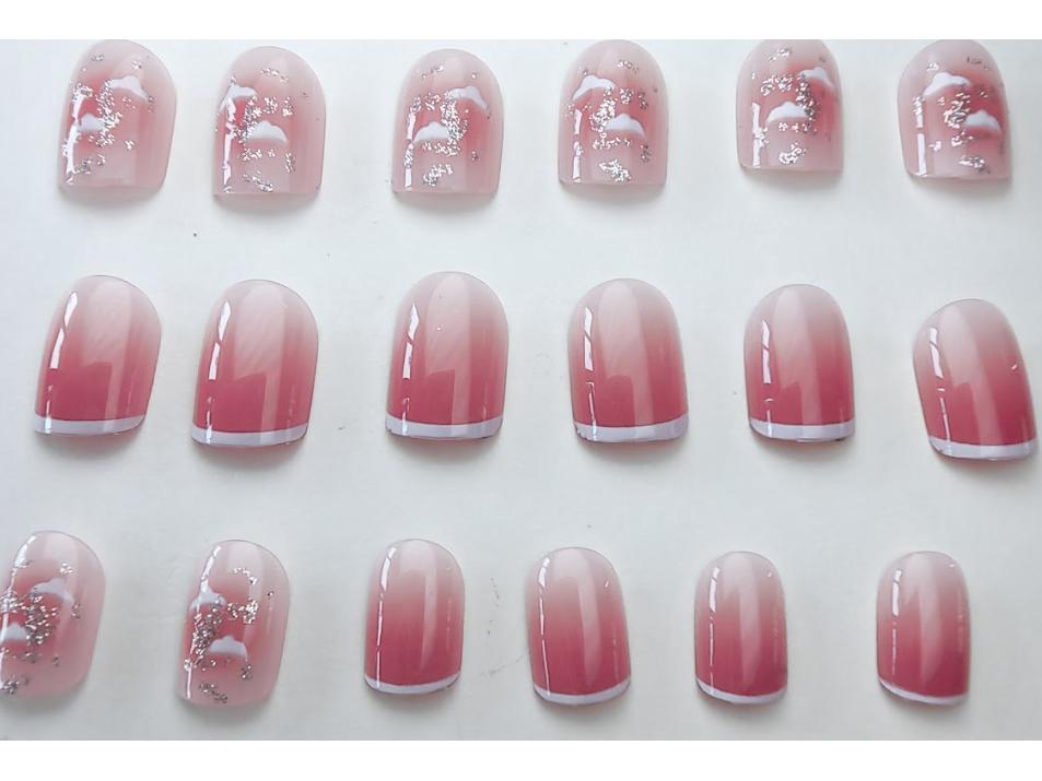 Маленький медвежонок Глиттер Румяна Аврора Градиент Нейл-арт - Сладкий Чистый Стиль Желания