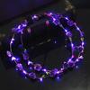 1/2Pcs Colorful LED Rose Flower Crown Adjustable Wedding Bride Floral Hair Wreath Headband Garland Headpiece Hair Accessories Party Photo Props
