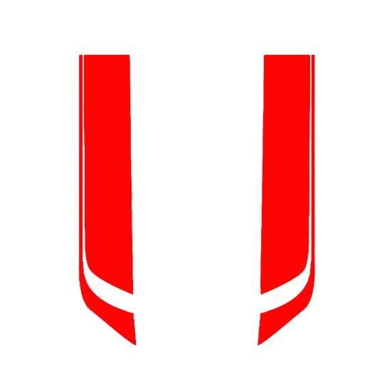 2шт гоночный автомобиль спортивные полосы капот наклейки водонепроницаемые наклейки DIY украшения