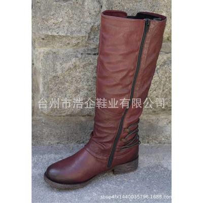 Желаю быстрой продажи с горячей продажей 20 осень новые круглый носок квадратный и большой размер рыцарские сапоги женские сапоги