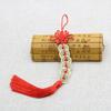 Lucky Charms Mascot Chinese Manual Knot Prosperity Ancient Fengshui Good Fortune CHING Protection Home Car Decor Copper Coins