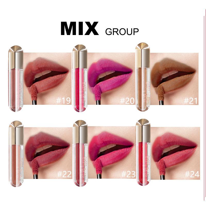 Стойкая увлажняющая, невыцветающая, антипригарная губная помада Misiou Beauty, матовый матовый блеск для губ, подарочный набор из шести предметов