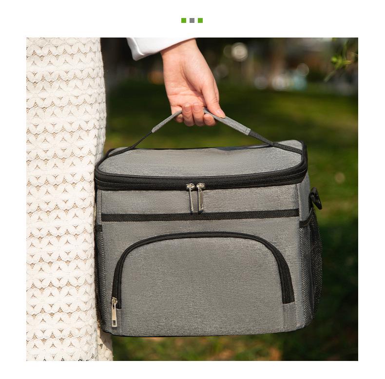 Waterproof Leak-Proof Insulated Picnic Lunch Bag: Portable & Durable for Hot and Cold Meals