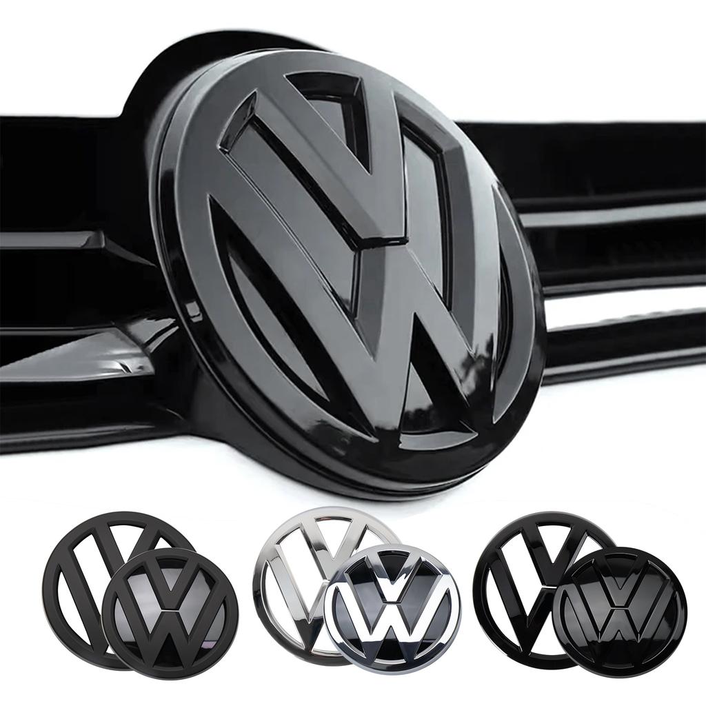 Emblems 1/2Pcs Car Front Bonnet Grill Rear Trunk Emblem Logo Cover Replacement Badge For Volkswagen VW Golf 7 MK7 2014 2015 2017 FE2