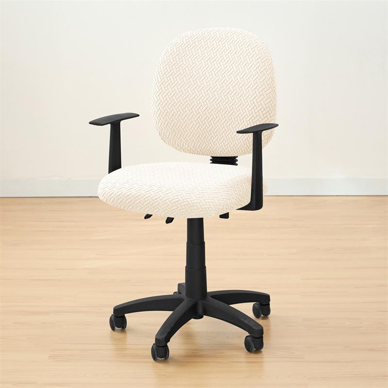 2 шт./набор Жаккардовый чехол для офисного кресла Эластичный Защищающий от грязи Чехол для игрового кресла Чехол на сиденье компьютерного кресла Для кабинета Игровой комнаты