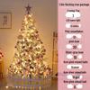 Handmade DIY Christmas Tree with Lights and Large Ornaments - New Household Style
