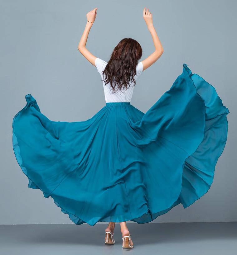 Юбка балетная танцевальная женская коньковая длинная юбка танцовщица тренировочная одежда сценическая танцевальная юбка