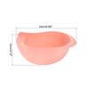 Uxcell Дуршлаг для мытья риса, Миска для мытья риса, Миска для мытья фруктов, Многоцелевая пластиковая корзина-сито для фруктов и овощей, Кухонный гаджет, Розовый