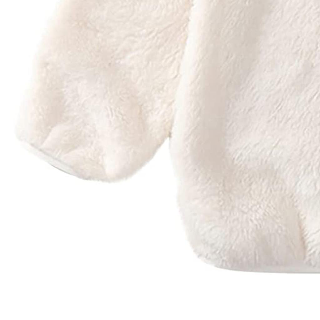 Симпатичное однотонное толстое флисовое пальто на молнии для маленьких девочек и мальчиков, теплая верхняя одежда