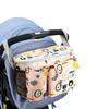 Large Capacity Baby Stroller Bag Printed Hanging Carriage Bag  Infant Nappy Bags
