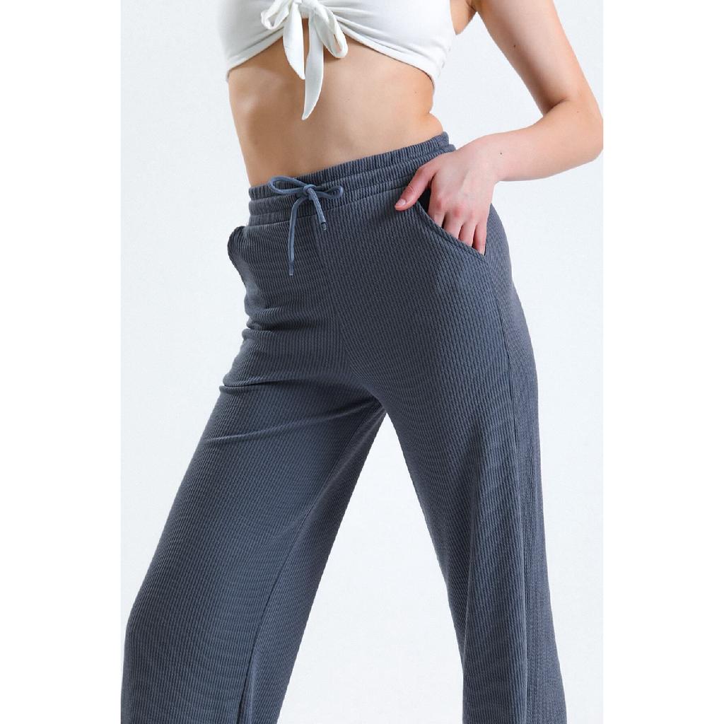 Women's Elastic Pocket Wide Leg Sweatpants