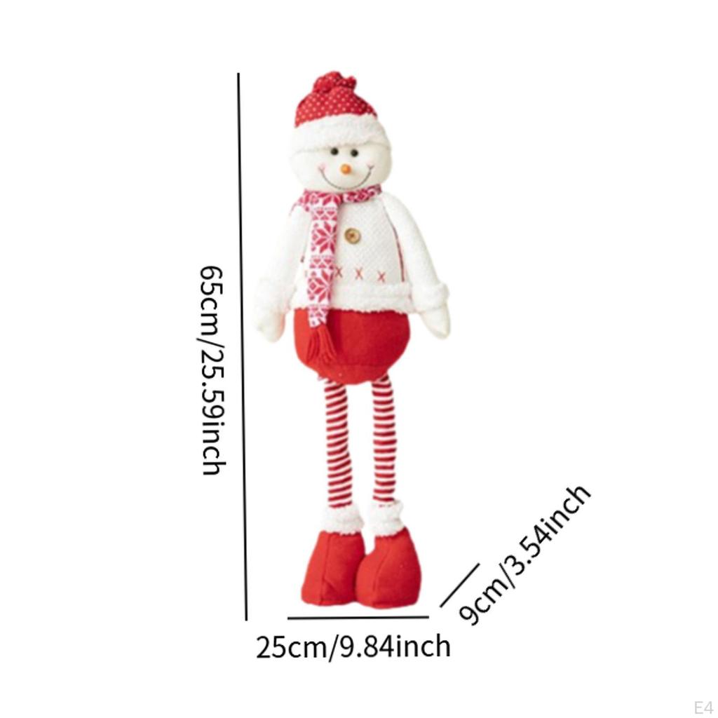 Рождественское украшение кукольный орнамент выдвижные ноги милый рождественский декор скульптура для офиса