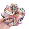 Korean New Cute Sweet Elastic Hair Bands Women Floral Print Hair Rope Barrettes Headwear Girls Hair Accessories