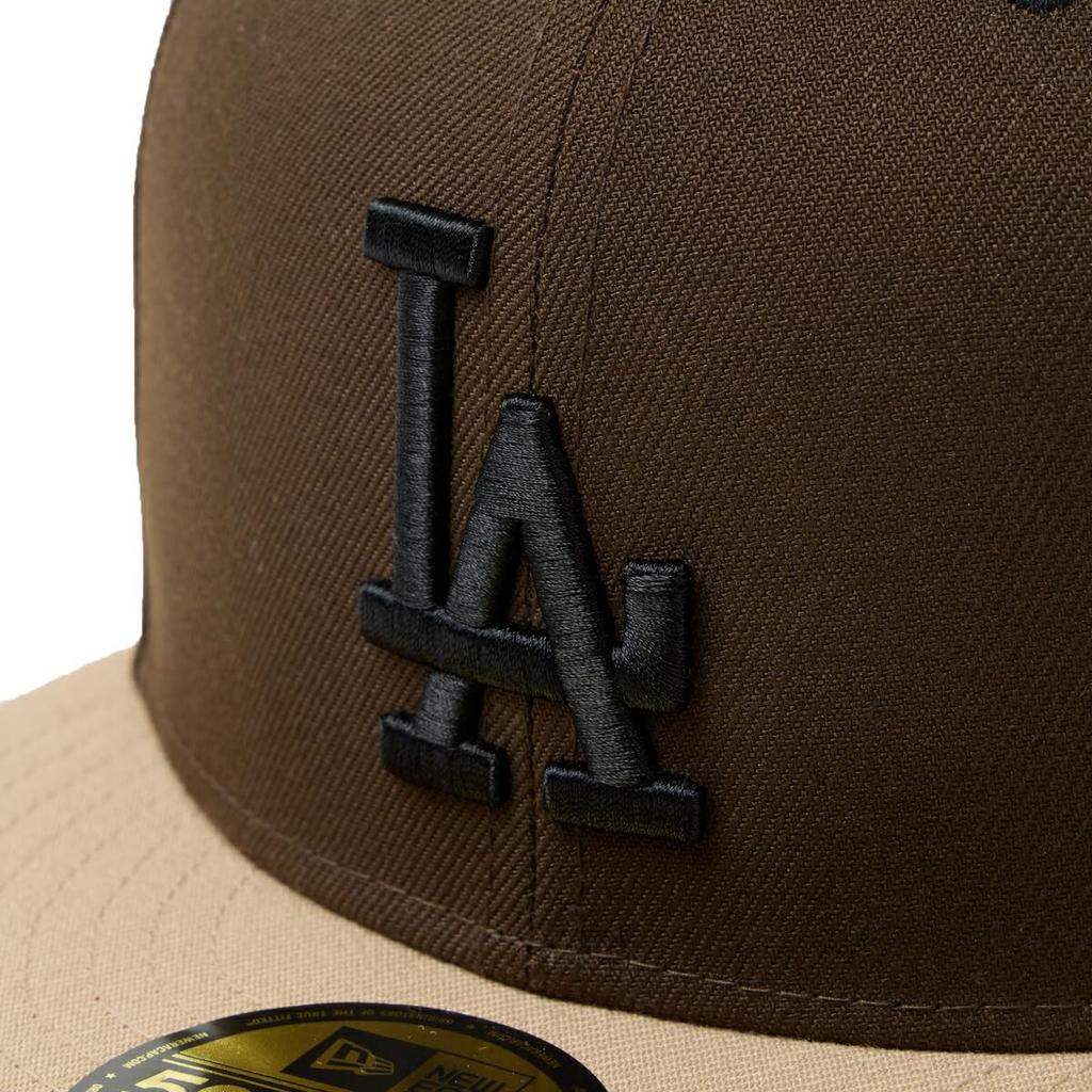 NEW ERA 59FIFTY Cap MLB Los Angeles Walnut Camel 7 GORO LOSDOD WAL CAM 2-Tone 3/4
