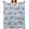 Stingrays - Cownose Ray - Sticker Pack Throw Blanket Cute Plaid Beach Decorative Throw Winter beds Blankets