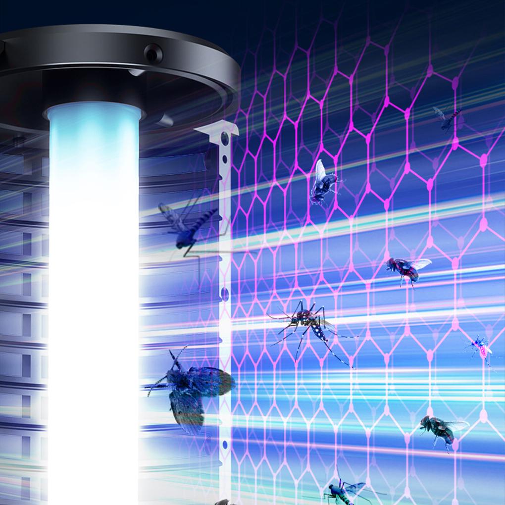 Эффективная лампа от комаров Мгновенное уничтожение Технология электросети Отпугиватель комаров Перезаряжаемые мухи