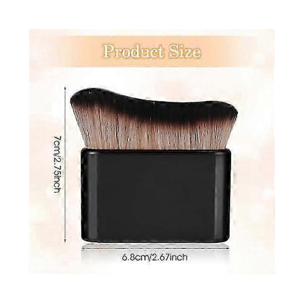 6.8x7cm Self Tan Brush Soft Body Makeup Brush Portable Self Tanning Brush Self Tanner Face Brush for Body & Leg MakeupBlack