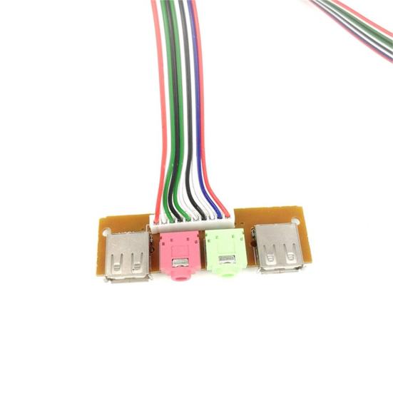 Сменный корпус компьютера для ПК Передняя панель USB-аудиопорт Микрофон Кабель для наушников Шнур