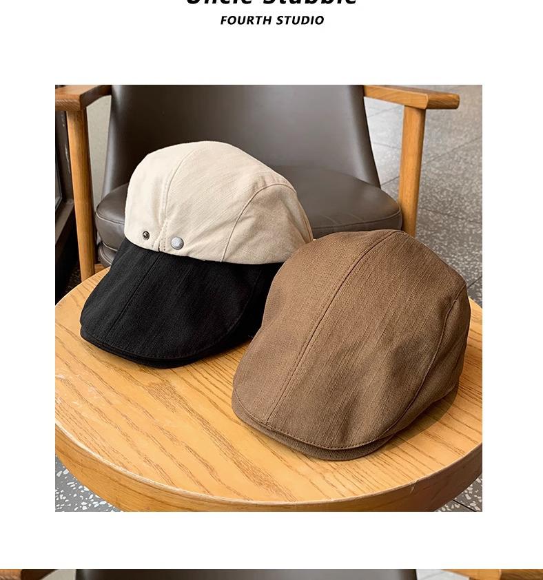 Винтажная японская летняя кепка-утка: Ретро уличный стиль для мужчин и женщин