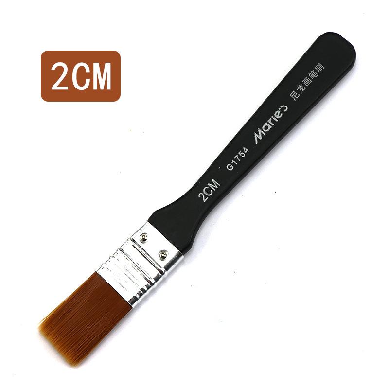 Кисть с черной ручкой, металлическое кольцо, деревянная ручка, нейлон, художник по волосам, акварель, картина маслом, гуашь, акрил, художественные принадлежности