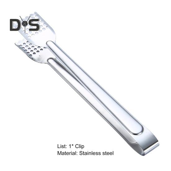 Stainless Steel Practicability Food Tong Heat Insulation Comfortable To Grip Versatile Bread Clip Kitchen Supplies