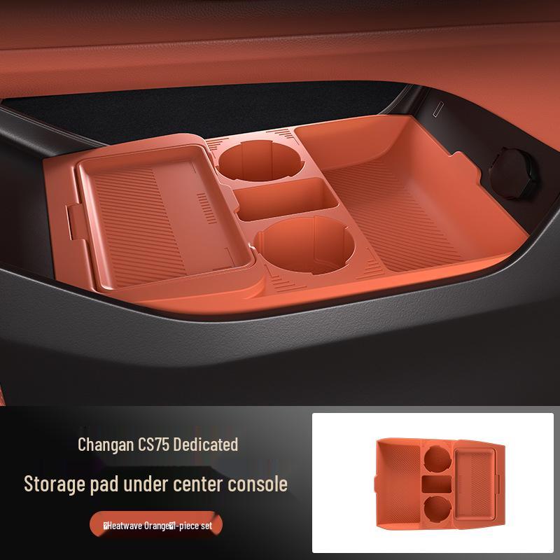 Совместимо с силиконовыми контейнерами для хранения, футлярами для очков и аксессуарами для центральной консоли для 25 моделей Changan CS75.