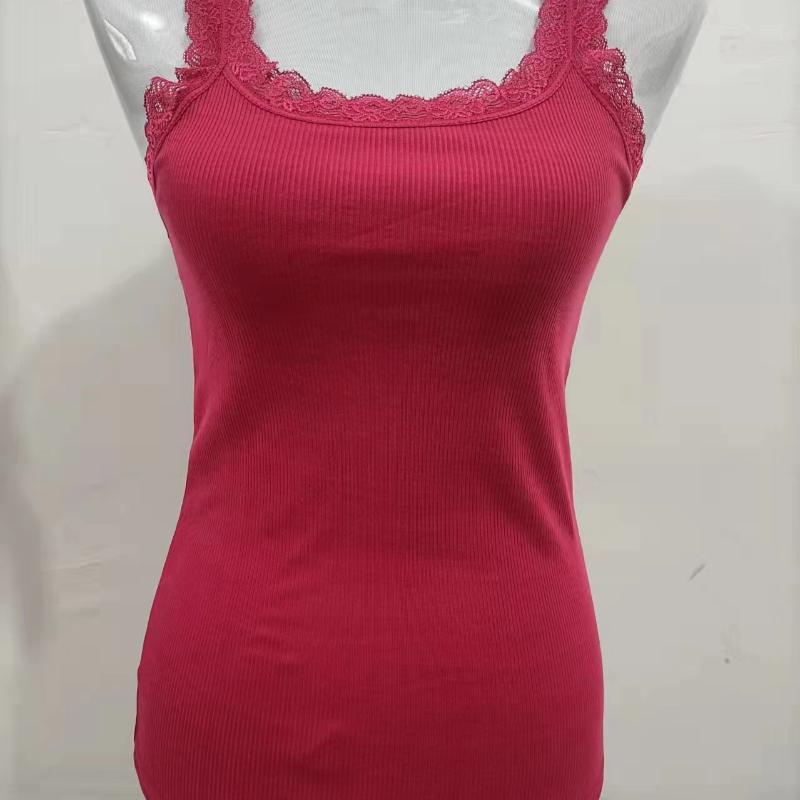 Черные топы, летние женские майки без рукавов с кружевным верхом, красная внутренняя одежда, кружевные майки, свободное нижнее белье, женская одежда, жилет