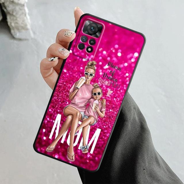 Чехол для телефона Xiaomi Redmi Note 12 11t 11s 11 10 8 Pro 9 9s 9t 8t для Mi 10 8 9a 9c 10c K40 для женщин Super Mom Baby Princess Queen