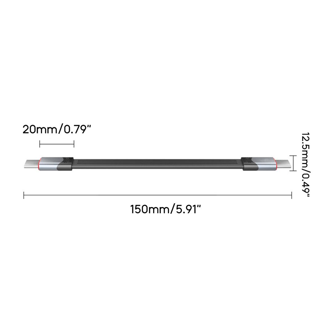 Кабель Type-C — USB-C 40 Гбит/с 15 см Type C — C Папа PD 100 В Кабель для быстрой зарядки Специально для игрового планшета телефона