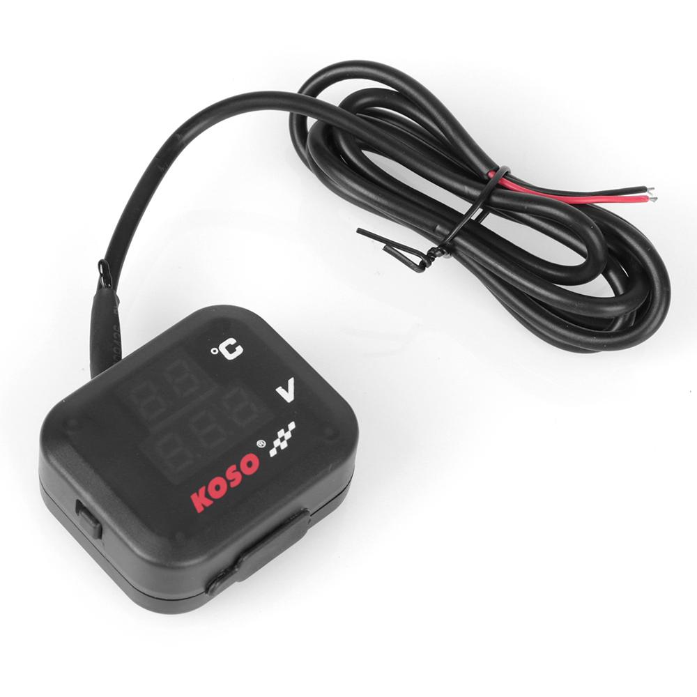 USB зарядное устройство для телефона, водонепроницаемый индикатор, маркер температуры, измеритель температуры воды для мотоцикла, для HONDA SUZUKI, универсальный аксессуар