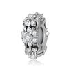 100 %Authentic  Sterling Color Voguish Stylish Women Charms Spacer Stopper Beads Fit Original Charm Bracelets Jewelry MakingFashion Charm