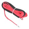 Trailer Winch Rope 6mmx15m 1 4inx50ft Synthetic Fibre Red Replacement for SmittyBilt SUVs Trucks ATVs