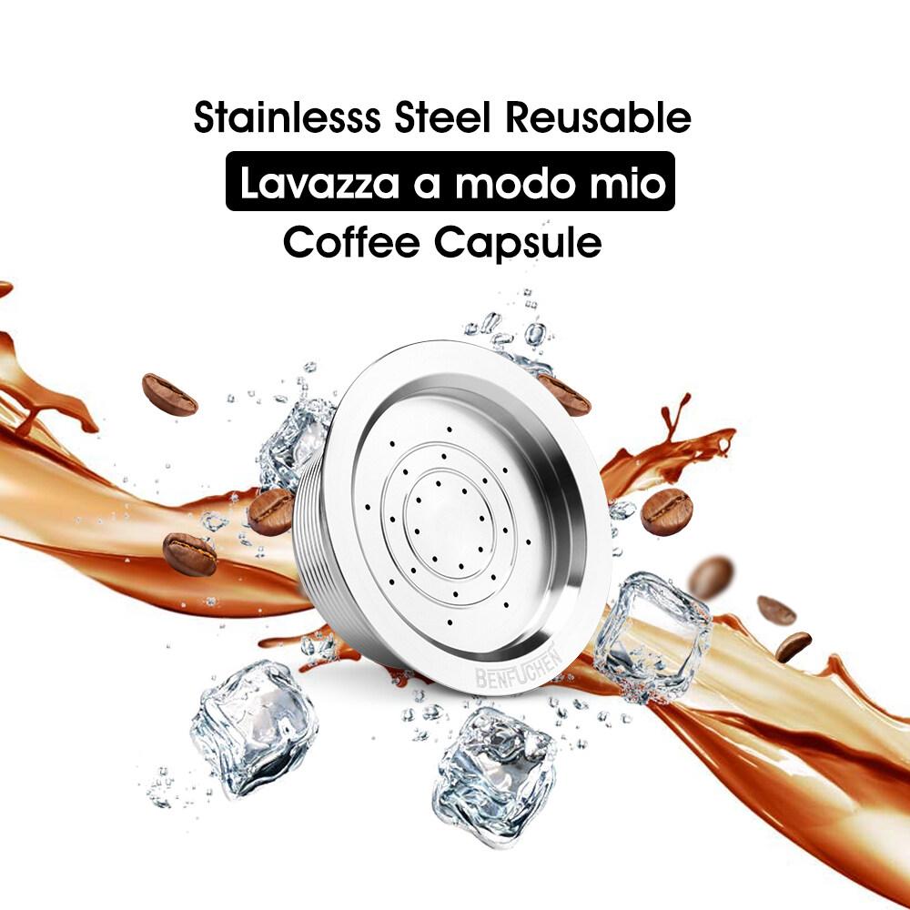 i Cafilas [HLM01] Многоразовый капсульный фильтр для кофе, многоразовые капсулы Crema из нержавеющей стали для кофемашины Lavazza LAVAZZA A MODO MIO JOLIE ESPRIA IDOLA
