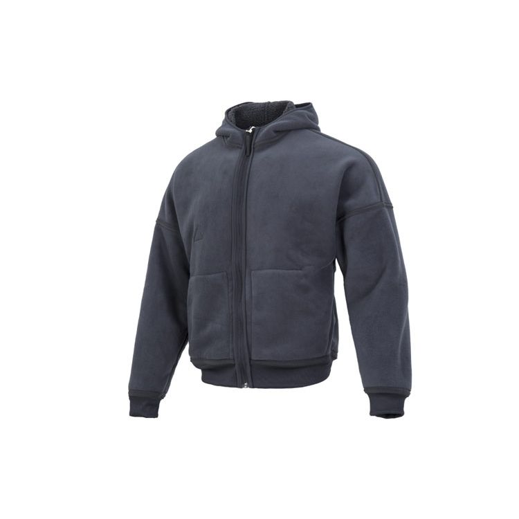 Adidas Новая двусторонняя флисовая куртка с капюшоном Polar, мужская верхняя одежда, серая HG2076