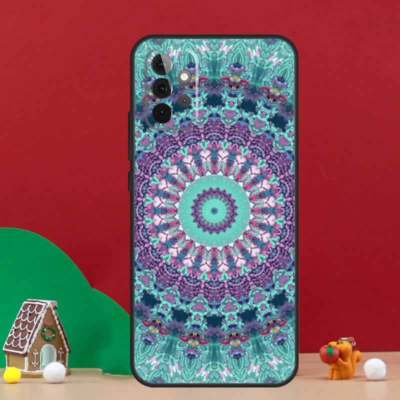 Чехол с цветочным мандала-дизайном для Samsung Galaxy A54 A06 A16 A26 A36 A56 A53 A32 A52 A33 A13 A55 A35 A15 A14 A34 A17