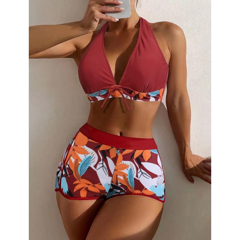 High Waist Swimsuit Women Summer Bathing Suit Bikini Set Plus Size Swimwear Women Beach Swimming Suit
