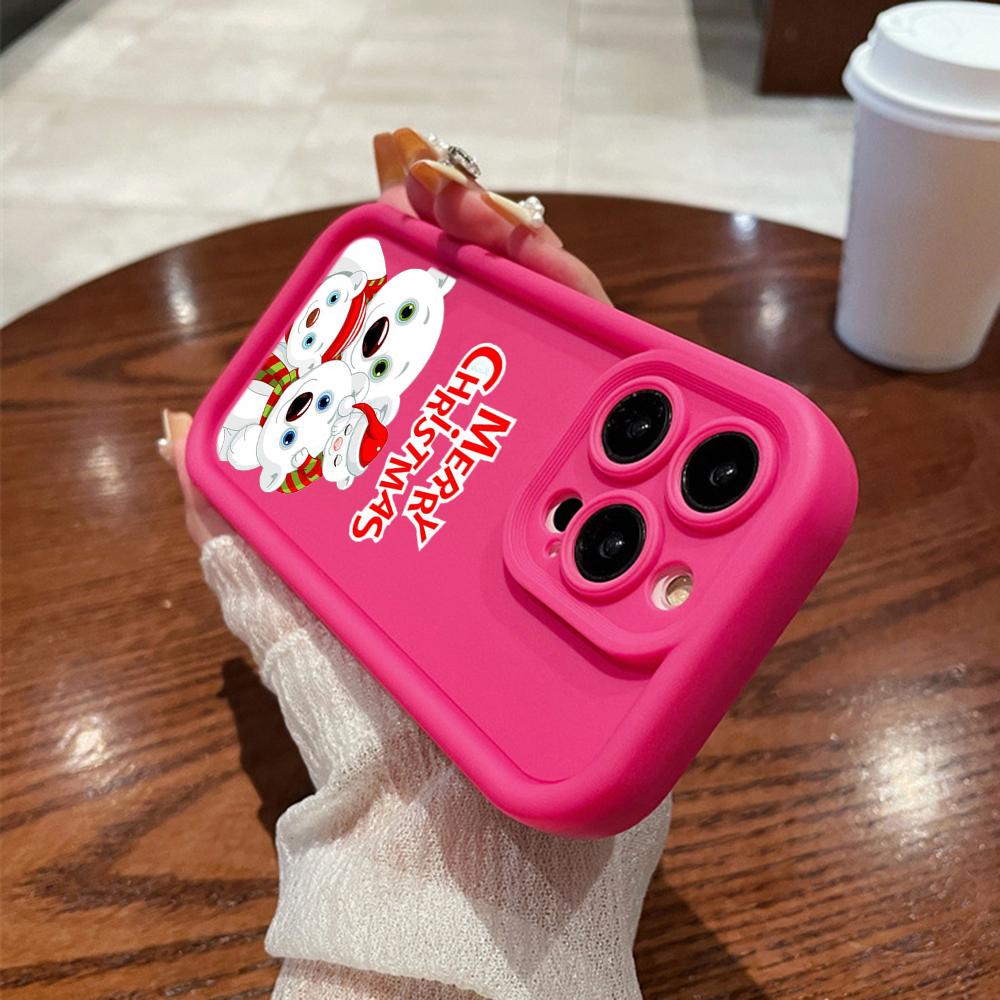 N101 Merry Christmas art Soft Angel Eyes Phone Cases для iPhone 16 15 14 13 11 Pro Max 8 7 6s Plus 12 mini XR XS Max SE Shockproof Cover