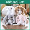Cute Rabbit Plush Toy Keychain Pp Cotton Stuffed Bag Decor Gift For Kids Girls