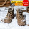 Новые зимние ботинки с металлическим носком и противоскользящей подошвой: Бархатная подкладка, Защита от ударов, Защита от проколов, Шерстяные ботинки