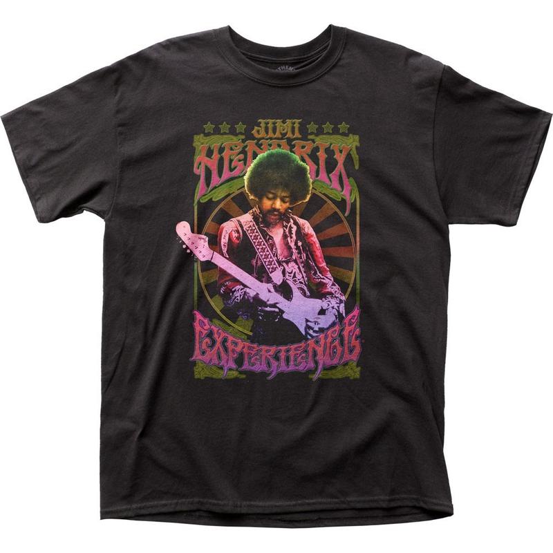 Jimi Hendrix Experience Unisex T-shirt Music Classic Concert Band Tee New Black Graphic Tee