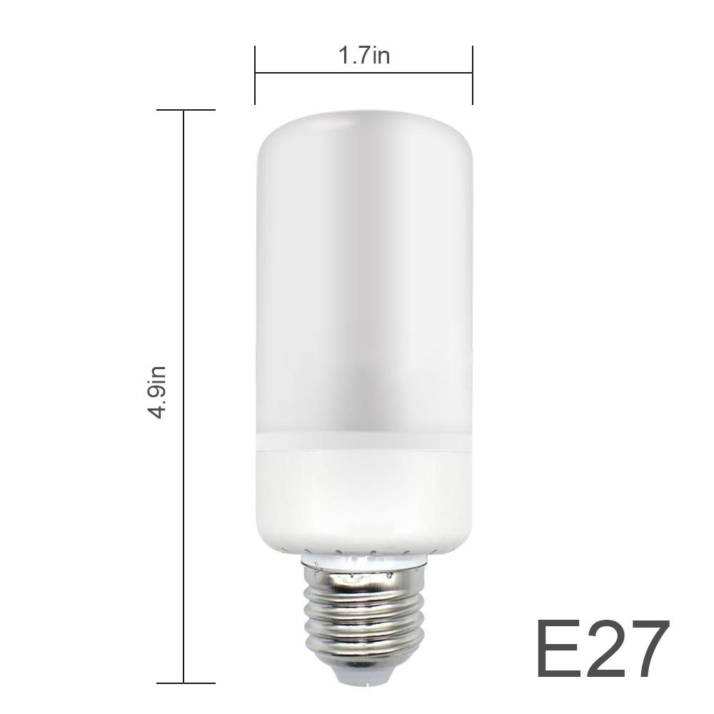 LED Flame Flickering Effect   Light Bulb 3 Lighting Modes E26 Base SMD2835 Crtive Decorative   Lamp for Party Holiday Birthday Gift