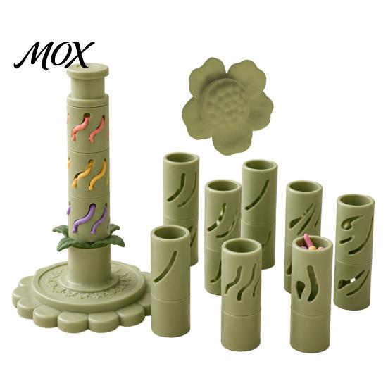 DIY Clay Flower Tools Modular Bloom Maker, Shaping Tool with 9 Sleeve Patterns, 3D Creative Art Printed Stackable Press Molding Kit for Handmade Craft