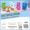 51 Pipe Cleaner Craft Kits, Including 8pcs Coral Pipe Cleaners, and 43 Other Coral Flex-shaped Pipe Cleaner Making Accessories