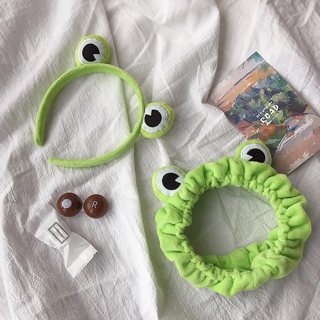 Мужчины Женщины Селфи Симпатичная 3D-лягушка Забавная вечеринка Эластичная повязка на голову для волос