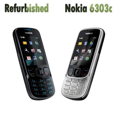 Восстановленный разблокированный оригинальный мобильный телефон Nokia 6303 Classic FM GSM с 3-мегапиксельной камерой и 1 SIM-картой