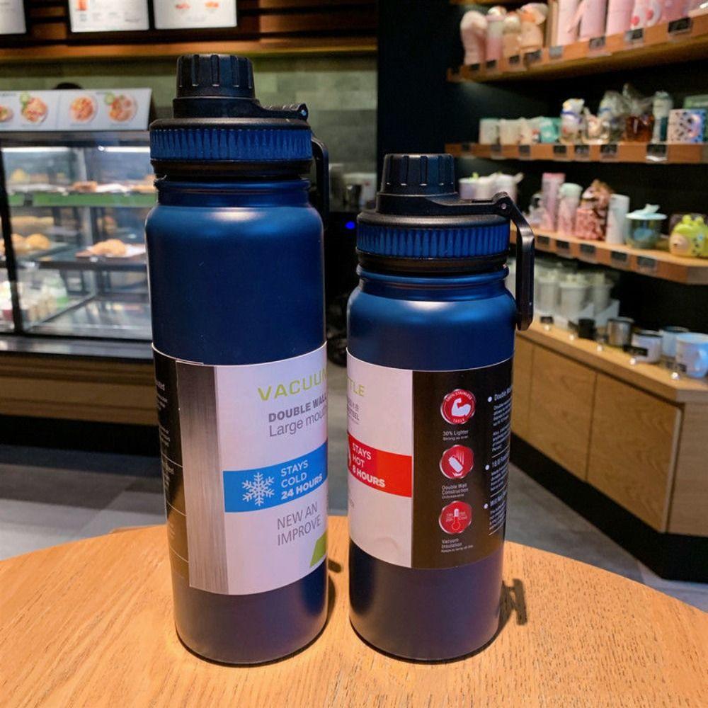 Leakproof Thermal Water Bottle 600/800ml Sports Water Bottle Gift Vacuum Flask Car