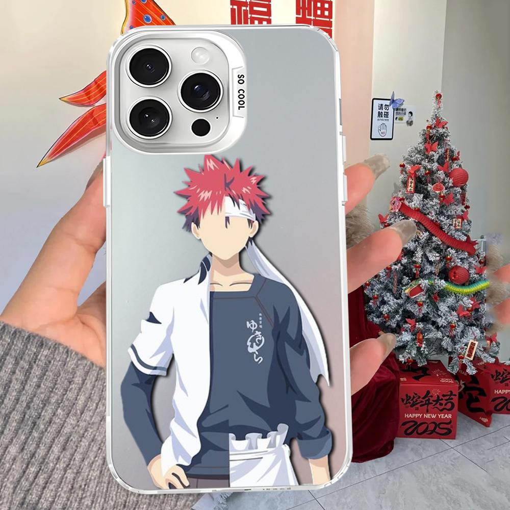 Чехол для телефона Soma Yukihira Food Wars Shokugeki no Soma Аниме Для iPhone16 15 14131211ProMax X XR87Plus Матовый Ударопрочный Задняя крышка
