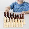 32 Piece Wooden Chess Set, Figures, Pieces, Pieces for Children And Adults