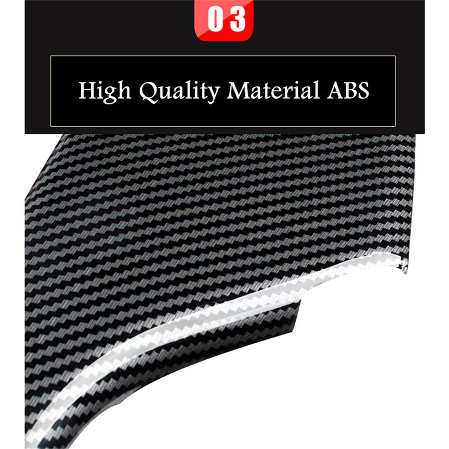 4x Carbon Fiber Look Interior Door Armrest Panel Trims For Honda Civic 2016-2020